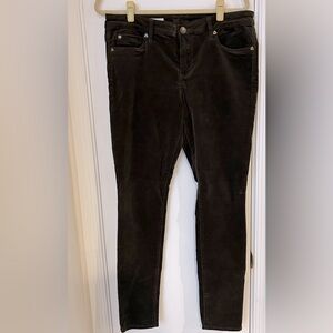 Kut From the Kloth MIA Toothpick Skinny Corduroys Brown sz 12